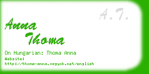 anna thoma business card